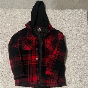 Cabin Fever Youth Plaid Hooded Jacket